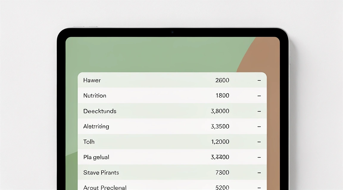 Datenanalyse für Ernährungsberatung